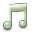 iTunes Silver (Green) Icon 32x32 png